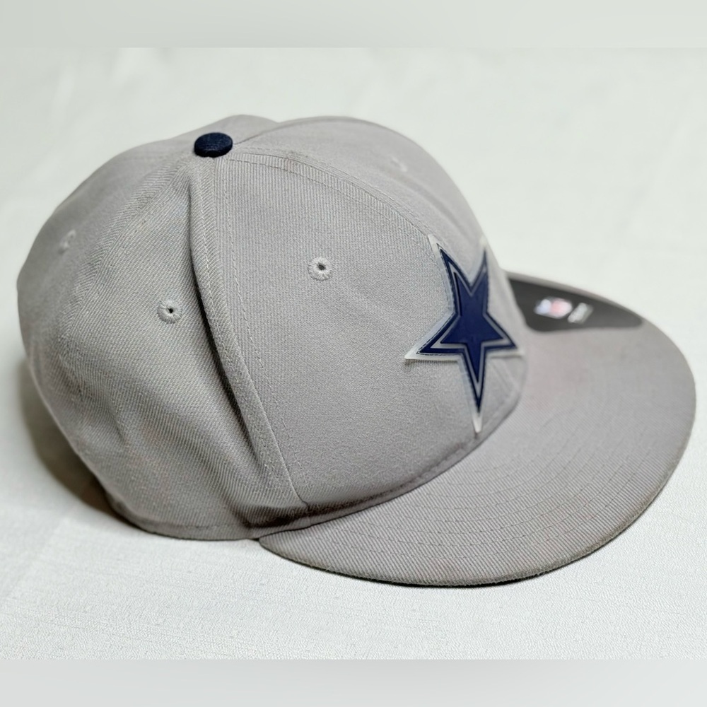 DALLAS COWBOYS New Era 9Fifty Gray Navy Blue Mens Hat Cap Adjustable - Picture 3 of 7